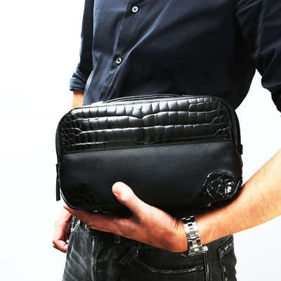 クロコダイルバディボストンバッグ